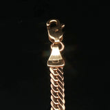14k Yellow Gold and 1cttw Diamond Bar Flattened Curb Link Bracelet Italy 6.25"