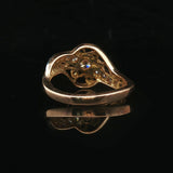 14k Yellow and White Gold 0.40cttw Diamond Vintage Ladies Ring Size 6