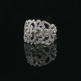 Neil Lane 14k White Gold and 1.75cttw Diamond Ladies Fancy Band Ring Size 6.5