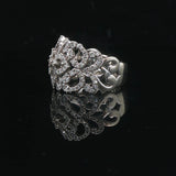 Neil Lane 14k White Gold and 1.75cttw Diamond Ladies Fancy Band Ring Size 6.5