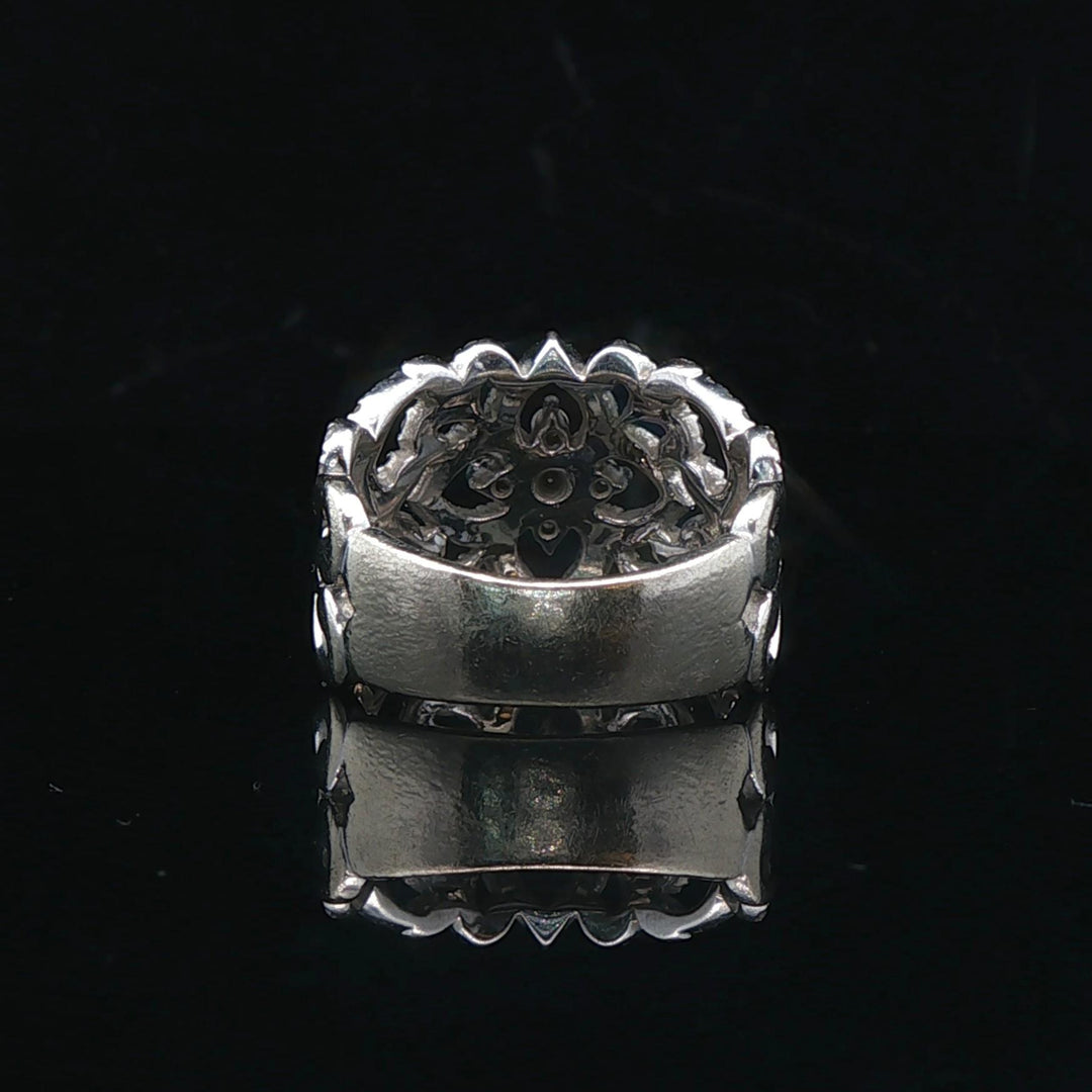 Neil Lane 14k White Gold and 1.75cttw Diamond Ladies Fancy Band Ring Size 6.5