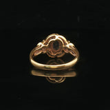 18k Yellow Gold Blue Sapphire and 0.75cttw Diamond Ladies Ring Size 6