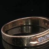 14k Yellow Gold and 0.50cttw Channel Set Diamond Men's Band Ring Size 11.5