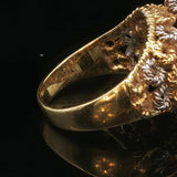 18k Yellow and White Gold 0.25cttw Diamond Vintage Ladies Ring Size 5.5