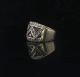 14k Yellow Gold and 1cttw Diamond Ladies Vintage Band Ring Size 6.25