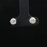 14k White Gold and 0.90cttw Diamond Stud Earrings