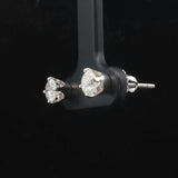 14k White Gold and 0.90cttw Diamond Stud Earrings