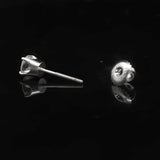 14k White Gold and 0.90cttw Diamond Stud Earrings