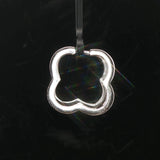 14k White Gold and 0.50cttw Diamond Contour Shape Hoop Earrings 0.75"