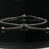 14k White Gold and 0.62cttw Diamond Ever Us Slide Bracelet