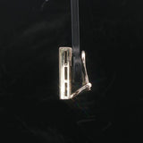 18k White Gold and 1.28cttw Princess Cut Diamonds Bar Clip On Earrings