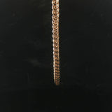 14k Yellow Gold and 3cttw Diamond 30.6g Vintage Tennis Necklace 16"