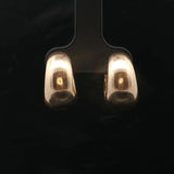 14k Yellow Gold 12.3g Solid Heavy 0.25cttw Scattered Diamond Huggie Earrings