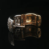 14k Yellow and White Gold Solid 2cttw Pave Diamond Huggie Earrings