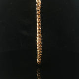 14k Yellow Gold 37.3g Heavy Vintage 4cttw Graduated Tennis Necklace 16"