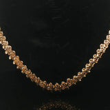 14k Yellow Gold 37.3g Heavy Vintage 4cttw Graduated Tennis Necklace 16"