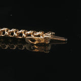 14k Yellow Gold 37.3g Heavy Vintage 4cttw Graduated Tennis Necklace 16"