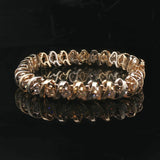 14k Yellow Gold and White Gold 5.5cttw Heavy Vintage Tennis Bracelet 7"