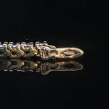 14k Yellow Gold and 2.5cttw Diamond Vintage Tennis Bracelet 7"