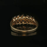 14k Yellow Gold and 1cttw Diamond Vintage Ladies Cluster Ring Size 6.5