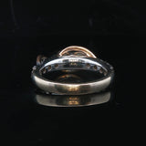 14k White and Rose Gold 1.5cttw Diamond Fancy Band Ring Size 7