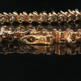 14k Yellow Gold and 2.25cttw Diamond Vintage S Link Tennis Bracelet 7.5"