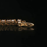 14k Yellow Gold and 4.5cttw Diamond Vintage Ladies Tennis Bracelet 7"