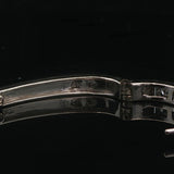 14k White Gold and 0.50cttw Diamond Vintage Milgrain Hoop Earrings 1"