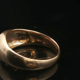 14k Yellow Gold and 0.35ct Flush Set Diamond Men's Solitaire Ring Size 10