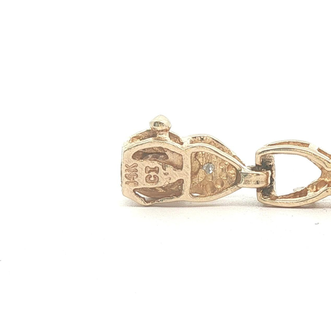 14k Yellow Gold 1cttw Chocolate and White Diamond Link Bracelet 7"