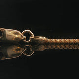 14k Yellow Gold and 1.75cttw Diamond Franco Link Pendant Necklace 18" or 20"