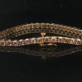 14k Yellow Gold and 5.4cttw VS Diamond Ladies Tennis Bracelet 7"