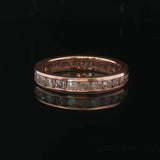 14k Rose Gold and 1.75cttw Diamond 4mm Eternity Band Ring Size 8.5