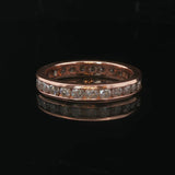 14k Rose Gold and 1.75cttw Diamond 4mm Eternity Band Ring Size 8.5