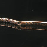 14k Yellow Gold and 1.5cttw Diamond Inside Out Hoop Earrings 1.5"