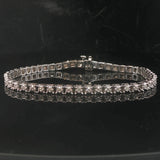 14k White Gold and 1cttw Diamond 11.2g Ladies Tennis Bracelet 7"