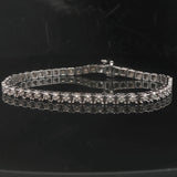 14k White Gold and 1cttw Diamond 11.2g Ladies Tennis Bracelet 7"