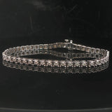 14k White Gold and 1cttw Diamond 11.2g Ladies Tennis Bracelet 7"