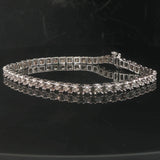 14k White Gold and 1cttw Diamond 11.2g Ladies Tennis Bracelet 7"