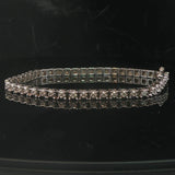 14k White Gold and 1cttw Diamond 11.2g Ladies Tennis Bracelet 7"
