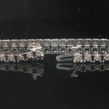 14k White Gold and 1cttw Diamond 11.2g Ladies Tennis Bracelet 7"