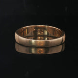 14k Yellow Gold and Diamond 5.9g Diamond Cut Men's Band Ring Size 12.5