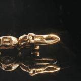 14k Yellow Gold and 2cttw Diamond Vintage C Link Tennis Bracelet 7"