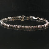 14k White Gold and 1.5cttw Diamond Vintage Ladies Tennis Bracelet 7.75"