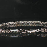 14k White Gold and 1.5cttw Diamond Vintage Ladies Tennis Bracelet 7.75"