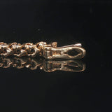 14k Yellow Gold and 2cttw Diamond Vintage S Link Tennis Bracelet 7"