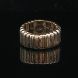 18k Yellow and White Gold 0.30ct Bezel Set Diamond Ladies Ring Size 3