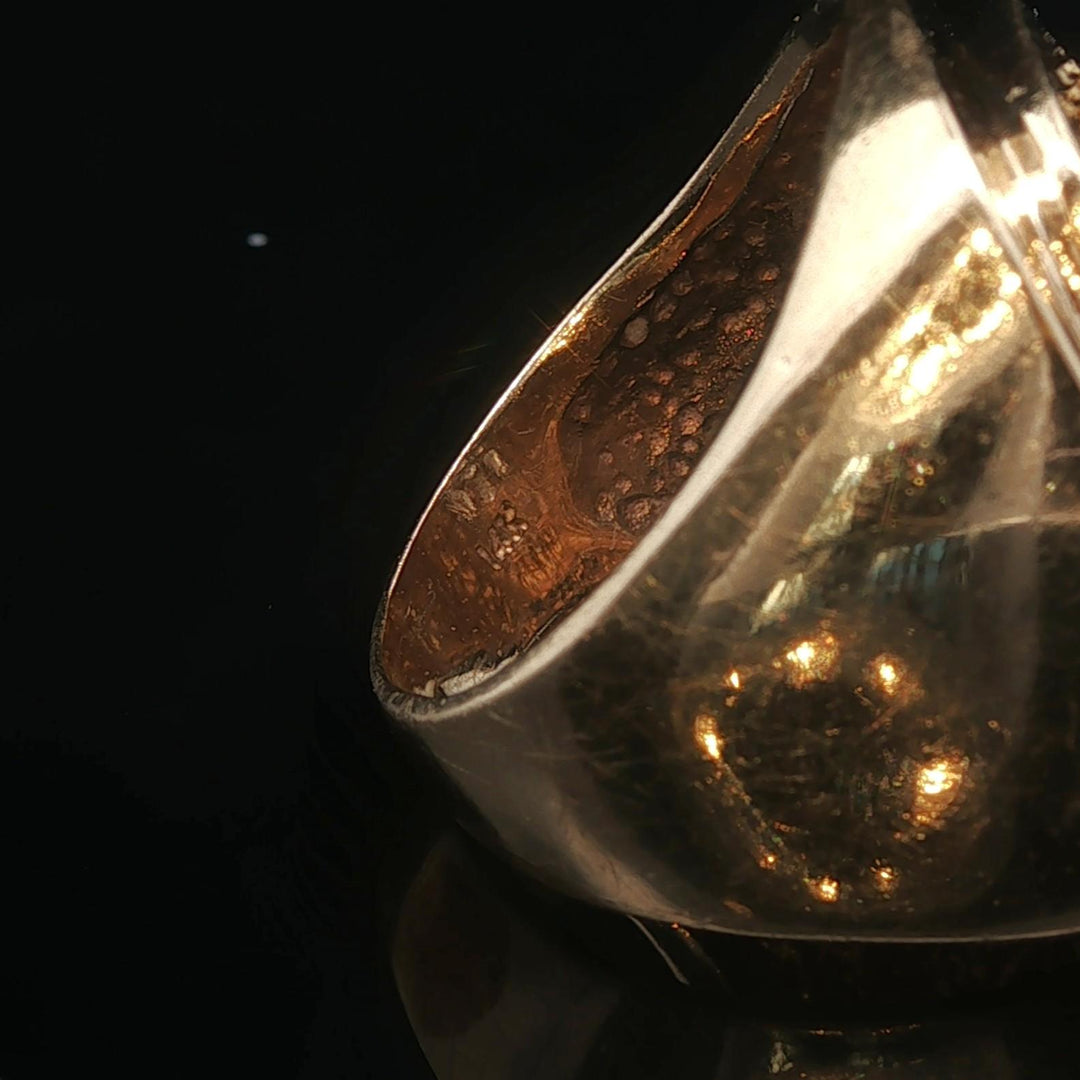 14k Yellow Gold and 0.50cttw Pave Diamond Men's Pinky Ring Size 5.5