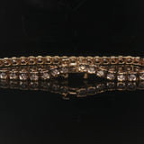 14k Yellow Gold and 1cttw Diamond 13g Vintage Tennis Bracelet 7.25"