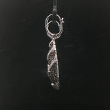 Gabriel & Co. 18k White Gold and 0.70cttw Diamond Drop Dangle Earrings 1.8"